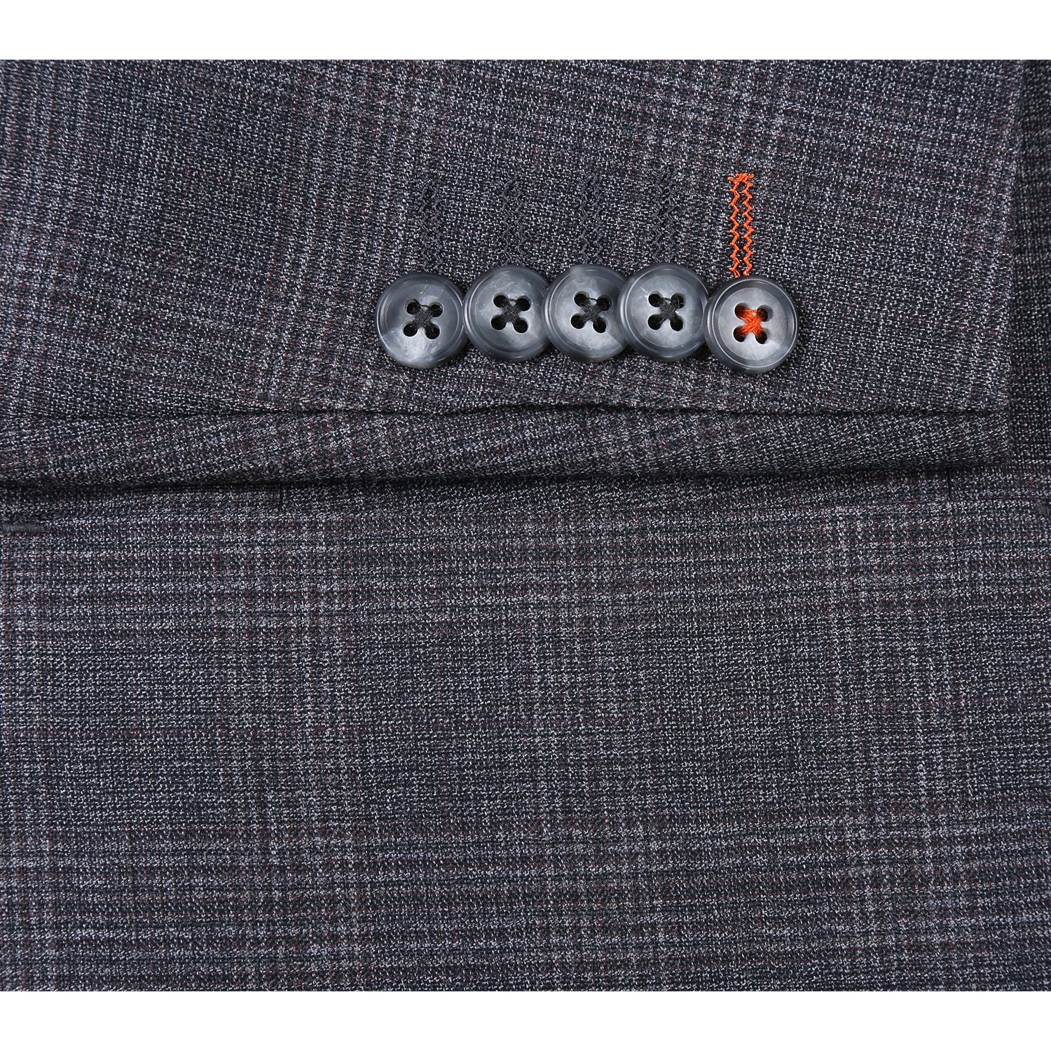 EL12-57-095 Dark Gray Check Suit