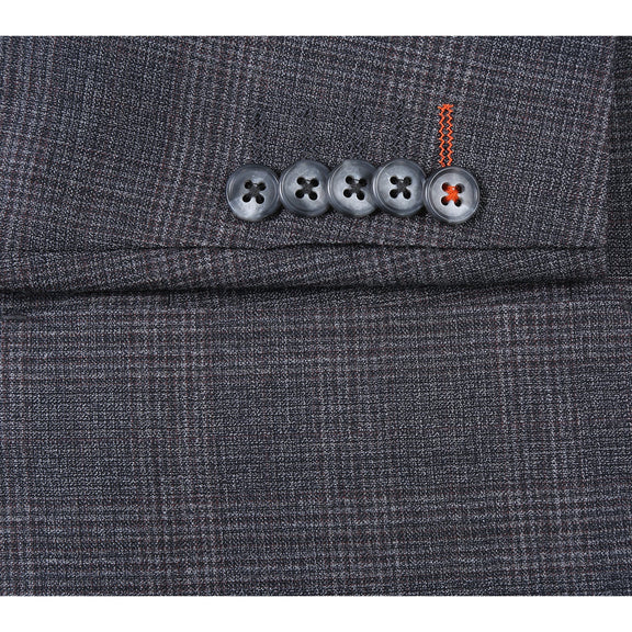 EL12-57-095 Dark Gray Check Suit