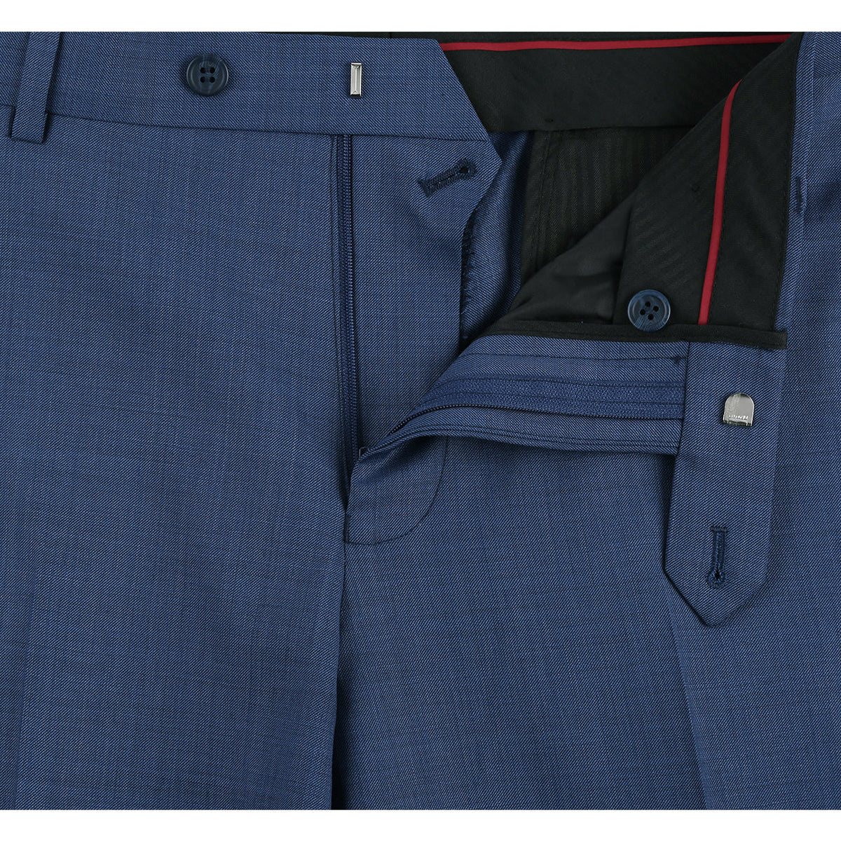 557-1 Men's 2-Piece Slim Fit Single Breasted Wool Suit