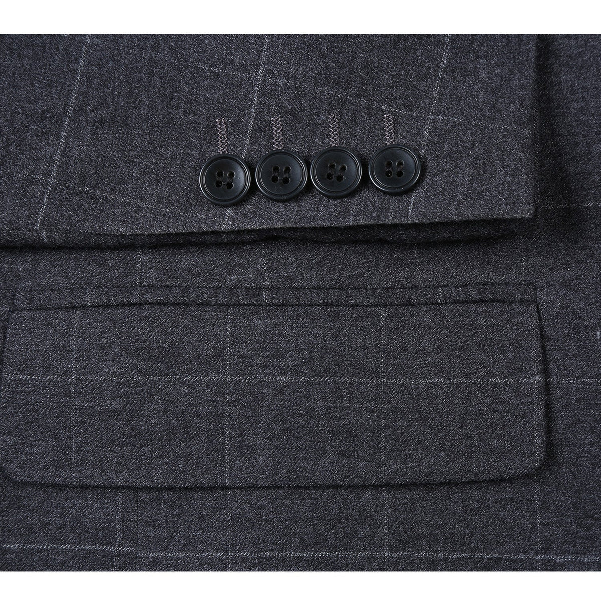 293-31 Men's New Slim Fit Checked Suits