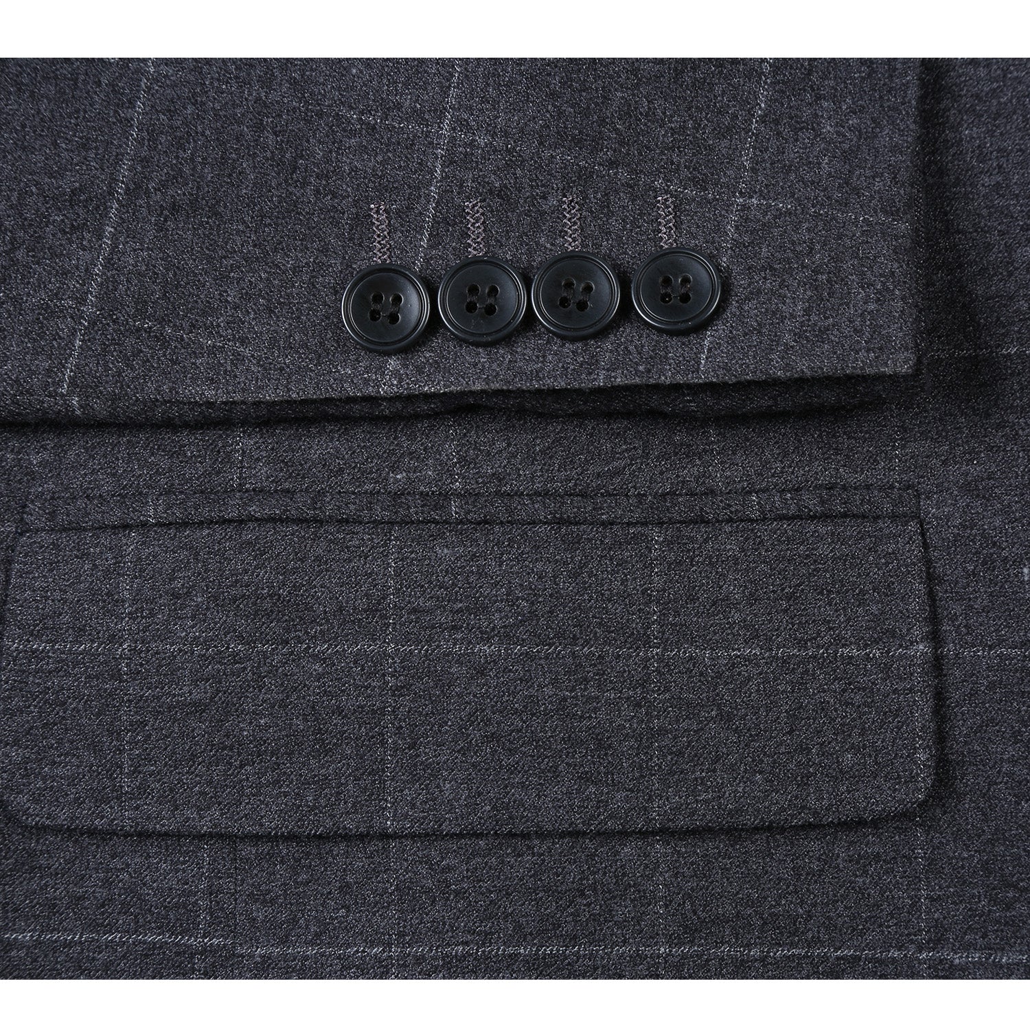 293-31 Men's New Slim Fit Checked Suits