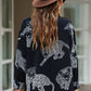 Printed Button Up Long Sleeve Shirt