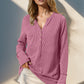 Double Take Full Size Notched Thumbhole Long Sleeve T-Shirt