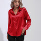 Collared Neck Buttoned Long Sleeve Shirt