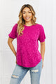 BOMBOM Carnival Vibes Animal Textured Top Deep Purple