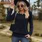 Square Neck Long Sleeve Blouse