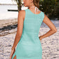 Openwork Wide Strap Cover-Up Dress