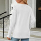 V-Neck Long Sleeve Blouse