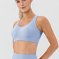 Round Neck Wide Strap Active Bra