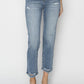 RISEN Full Size High Waist Distressed Cropped Jeans