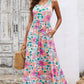 Round Neck Sleeveless Maxi Dress with Pockets