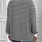 Ivy Lane Striped Round Neck Long Sleeve Sweatshirt