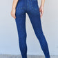 Judy Blue Marie Full Size Mid Rise Crinkle Ankle Detail Skinny Jeans