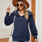 Half-Zip Collared Sweatshirt