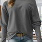 Ivy Lane Boat Neck Long Sleeve Sweatshirt