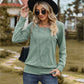 Square Neck Long Sleeve Blouse