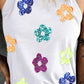 Sequin Flower Grecian Neck Tank