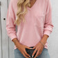 Mandy V-Neck Long Sleeve T-Shirt