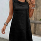 Asymmetrical Neck Sleeveless Dress