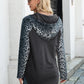 Ivy Lane Leopard Raglan Sleeve Hoodie