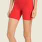 Seamless High-Rise Wide Waistband Biker Shorts