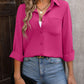 Mandy Button Up Collared Neck Long Sleeve Shirt