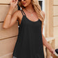 Eyelet Scoop Neck Spaghetti Strap Cami