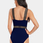 V-Neck One-Piece Swimwear