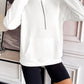 Ivy Lane Half Zip Raglan Sleeve Sweatshirt