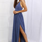 OneTheLand Captivating Muse Open Crossback Maxi Dress