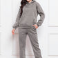 Drop Shoulder Long Sleeve Hoodie and Pants Set