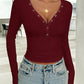 Devine V-Neck Long Sleeve T-Shirt