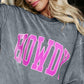 Full Size HOWDY Graphic Round Neck Sweatshirt