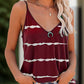 Full Size Striped V-Neck Cami