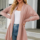 Open Front Long Sleeve Cardigan