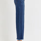 RISEN Full Size Raw Hem Cropped Wide Leg Jeans