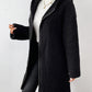 Zip Up Long Sleeve Sherpa Hooded Coat