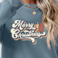 Christmas Letter Graphic Round Neck Sweatshirt