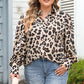 Plus Size Printed Long Sleeve Shirt