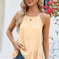 Tied Ruffled Round Neck Cami