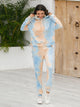 Tie-Dye Hoodie and Pants Set Gold