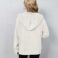 Button-Down Long Sleeve Hooded Sweater