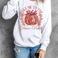 Graphic Round Neck Long Sleeve Sweatshirt