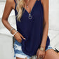 Devine Eyelet V-Neck Double Strap Cami