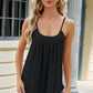 Eyelet Scoop Neck Ruched Cami