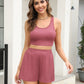 Scoop Neck Tank and Shorts Set