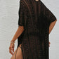 Openwork V-Neck Short Sleeve Cover Up