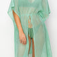 HYFVE Drawstring Waist Fringed Hem Cover Up