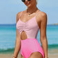 Cutout Spaghetti Strap One-Piece Swimwear