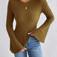 Honey Round Neck Flare Sleeve T-Shirt